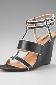 Rachel Zoe Two-tone Anklewrap Sandal - Lyst