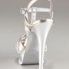Yves Saint Laurent Tribute Metallic Platform Sandal in Silver (silver gold) - Lyst