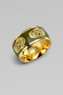 Alexander McQueen Skull Ring - Lyst