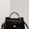 Dolce & Gabbana Miss Sicily Patent Leather Top Handle Satchel in Black - Lyst