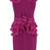 Notte By Marchesa Organza Ruffle Dress in Purple - Lyst