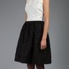 Oscar De La Renta Patchwork Dress in Black (white) - Lyst