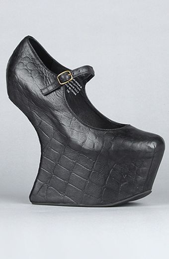 Jeffrey Campbell The Night Walk Shoe in Black Croc - Lyst