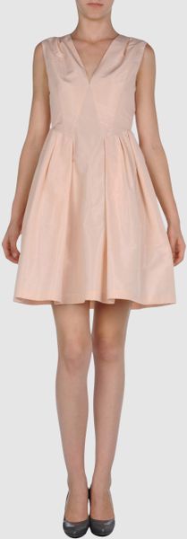 Miu Miu Short Dresses in Pink - Lyst