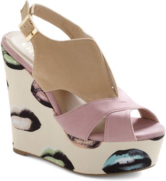 ModCloth Kicks and Tell Wedge - Lyst