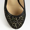 Nicholas Kirkwood Leather and Lace Platform Pumps in Black - Lyst