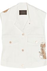Alexander Wang Foil-appliqué Denim Vest
