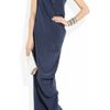 Azzaro Leoni Crystalembellished Silk Gown in Blue (navy) - Lyst