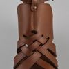 Derek Lam Martritte Woven Ankle Strap Flatforms in Brown (cocoa) - Lyst