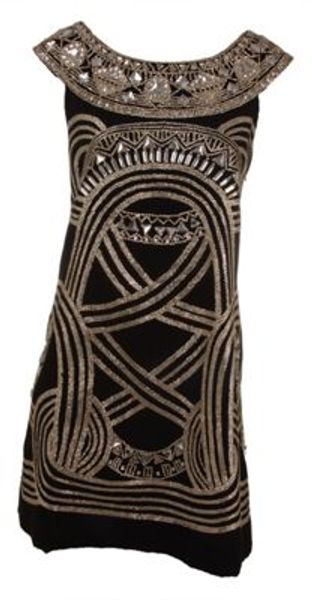 Marchesa A Line Embroidered Dress - Lyst