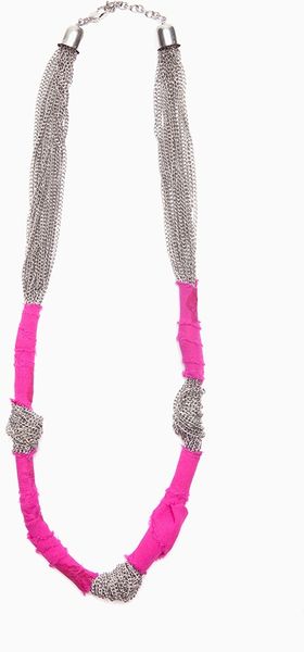 Nasty Gal Knotted Chain Necklace - Lyst