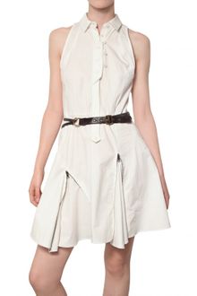 Proenza Schouler Zipped Cotton Poplin Dress - Lyst