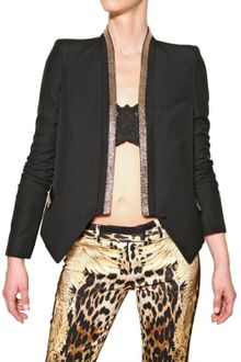 Roberto Cavalli Beaded Cool Wool Jacket - Lyst