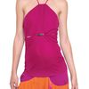 Roberto Cavalli Gathered Viscose Crepe Top in Purple - Lyst