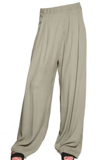 Silent By Damir Doma Draped Crepe Sable Trousers - Lyst