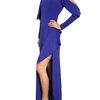 Vionnet Cut Off Crepe De Chine Long Dress in Blue - Lyst