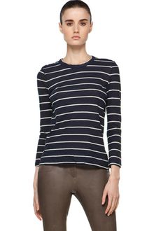 A.L.C. Travis Stripe Tee in Navy/white - Lyst