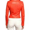 Antonio Croce Soft Nappa Biker Leather Jacket in Red - Lyst