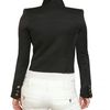 Balmain Silk Lapel Cool Wool Jacket in Black - Lyst