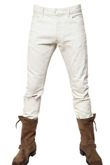 Balmain 17cm Destroyed Denim Jeans - Lyst