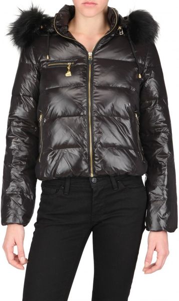 Beayukmui Racoon Fur Trim Down Jacket in Black - Lyst