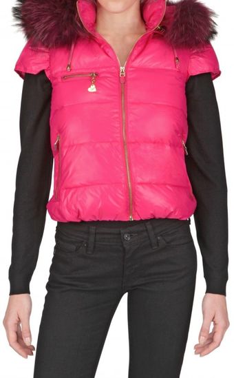 Beayukmui Racoon Collar Nylon Down Jacket - Lyst