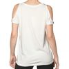 Beayukmui Cut Out Sequined Jersey Tshirt in White - Lyst
