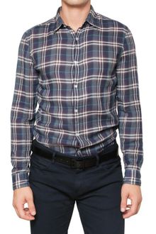 Burberry Brit Checked Cotton Gauze Long Shirt - Lyst
