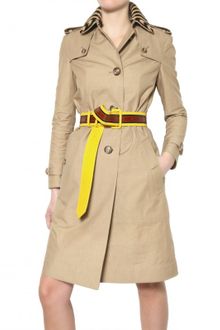 Burberry Prorsum Cotton Gabardine Trench Coat - Lyst