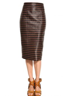 Burberry Prorsum Viscose Raffia Pencil Skirt - Lyst
