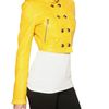 Burberry Holmbridge Nappa Short Leather Jacket in Yellow - Lyst