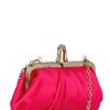 Christian Louboutin Mini Loubi Lula Silk Clutch in Purple (fuchsia) - Lyst