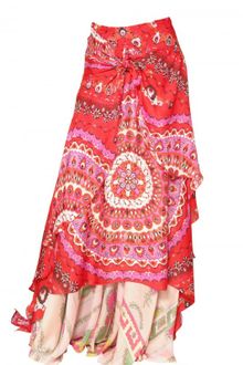 Emilio Pucci Printed Silk Charmeuse Skirt - Lyst