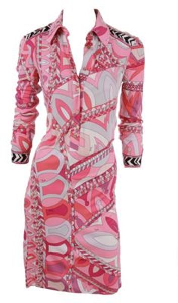 Emilio Pucci Dress in Pink - Lyst