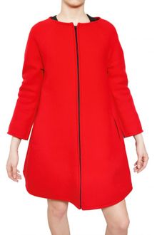 Gianluca Capannolo A-line Zipped Stretch Wool Cloth Coat - Lyst