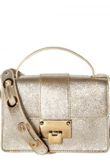 Jimmy Choo Rebel Glitter Leather Shoulder Bag - Lyst