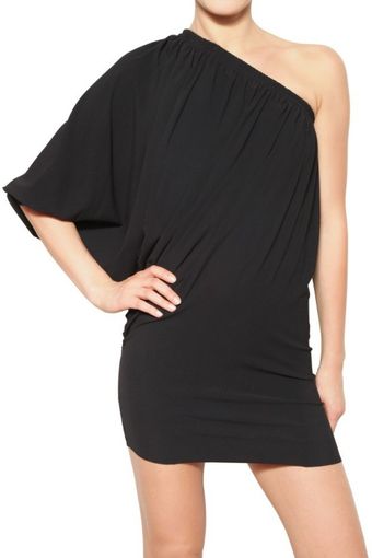 Lanvin Gathered Lycra One Sleeve Dress - Lyst