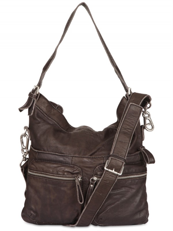 Liebeskind Soft Leather Shoulder Bag in Brown | Lyst