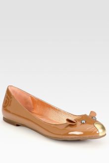 Marc By Marc Jacobs Mouse Patent Leather Ballet Flats - Lyst