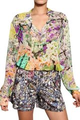 Mary Katrantzou Printed Silk Georgette Shirt