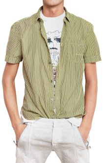 Pierre Balmain Poplin Signature Short Sleeve Shirt - Lyst