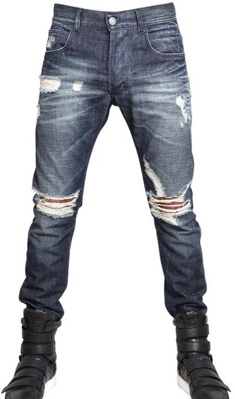  17cm Destroyed Denim Skinny Fit Jeans 