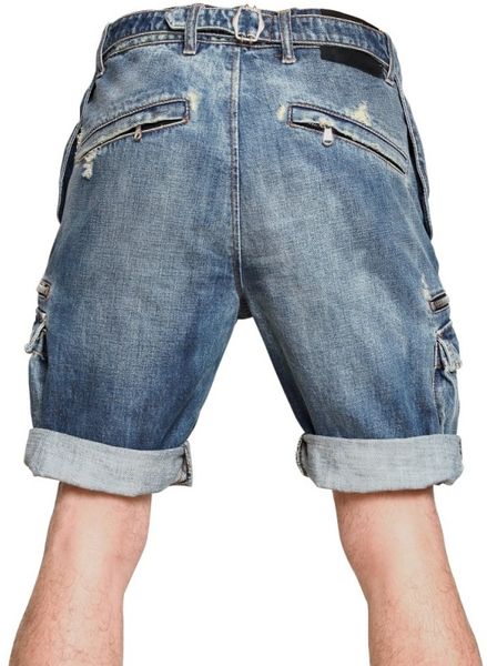 balmain denim shorts