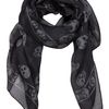 Alexander Mcqueen Skull Print Scarf in Black for Men - Lyst