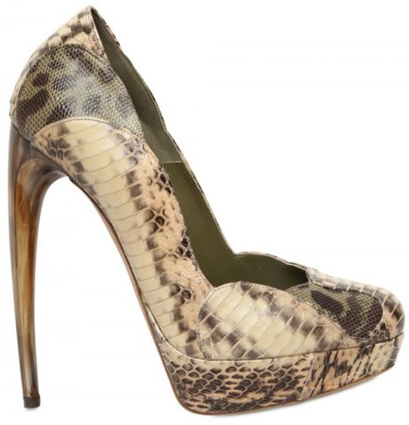 Alexander Mcqueen 140mm Multi Snake Pumps in Multicolor (multi) - Lyst
