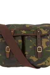 Barbour Camouflage Waxed Cotton Satchel