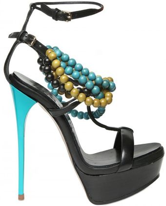  130mm Wooden Beaded Sandals 