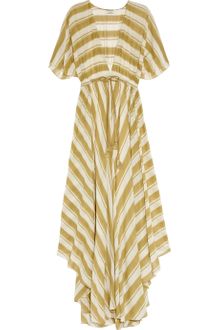 By Malene Birger Gema Striped Cotton-blend Maxi Dress - Lyst