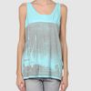 Calvin Klein Jeans Top in Blue (turquoise) - Lyst