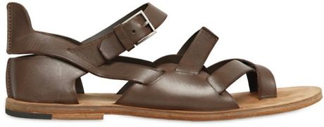 Dior Homme Calfskin Sandals in Brown for Men | Lyst
